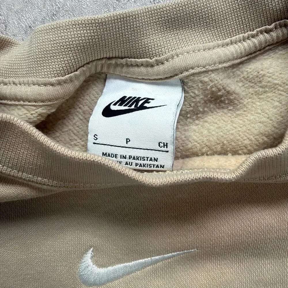 Nike Crewneck Sweatshirt Small Beige
